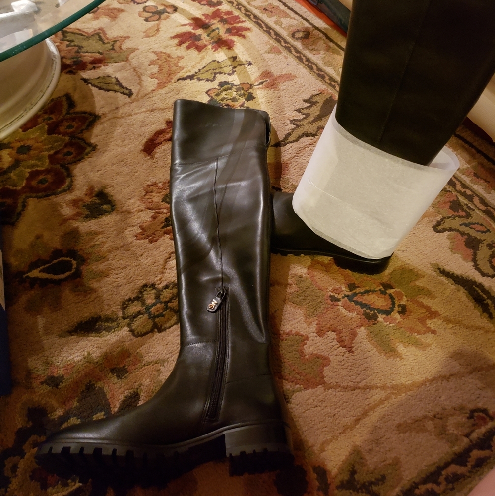 💫HOST PICK💫 Stuart Weitzman Amber Boot Black Nappa Leather 6.5 - Picture 6 of 10
